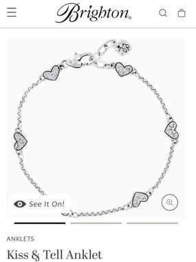 Brighton Kiss & Tell anklet